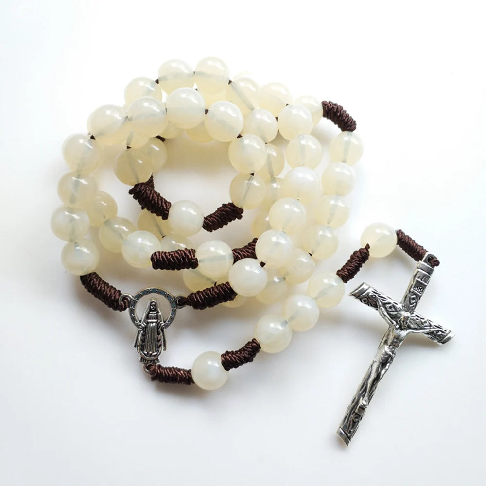 Pure White Our Lady Rosary