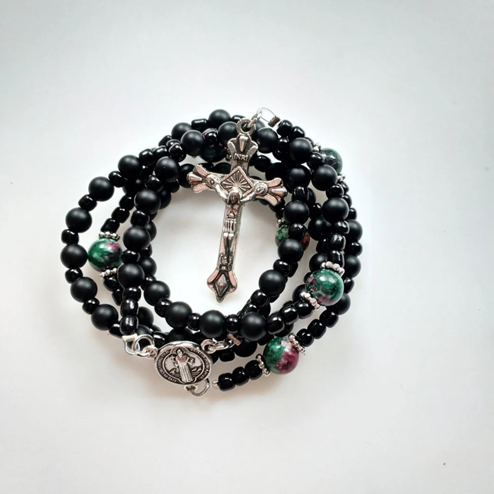 Midnight Onyx St. Benedict Rosary