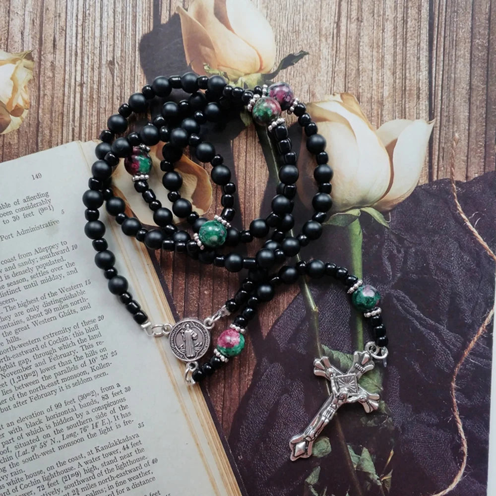 Midnight Onyx St. Benedict Rosary