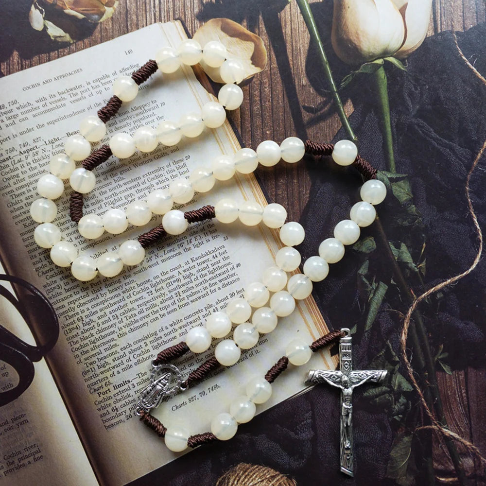 Pure White Our Lady Rosary