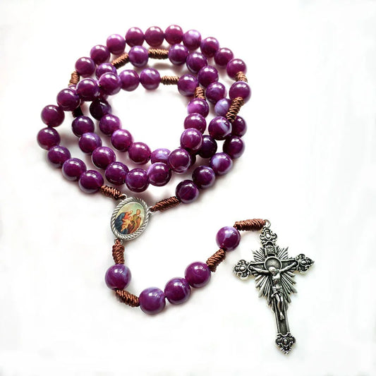 Royal Purple Our Lady Rosary