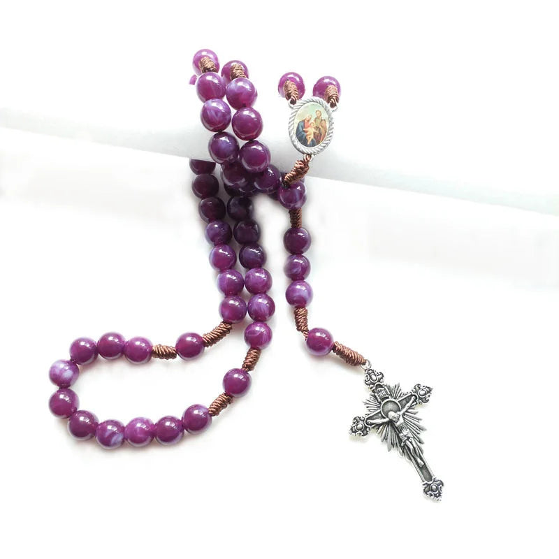 Royal Purple Our Lady Rosary