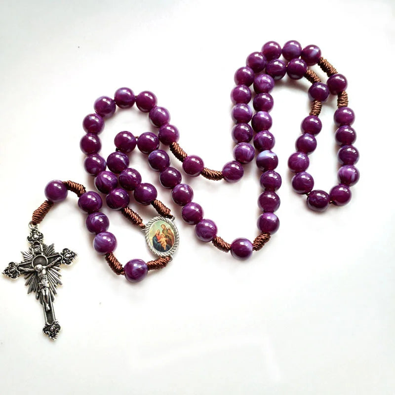 Royal Purple Our Lady Rosary