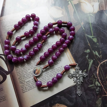 Royal Purple Our Lady Rosary