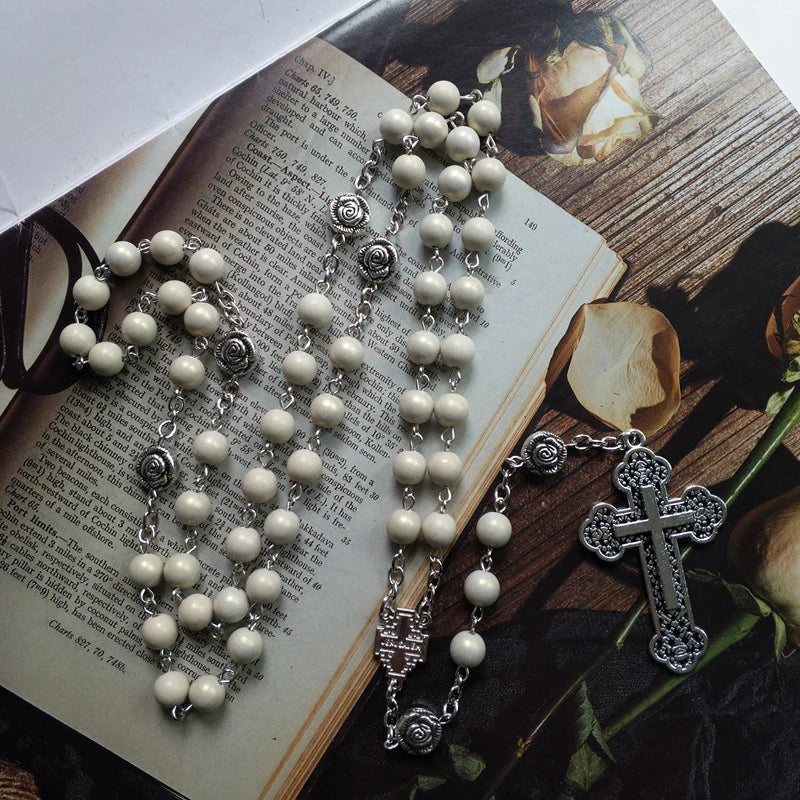 Rose Beige Serenity Rosary