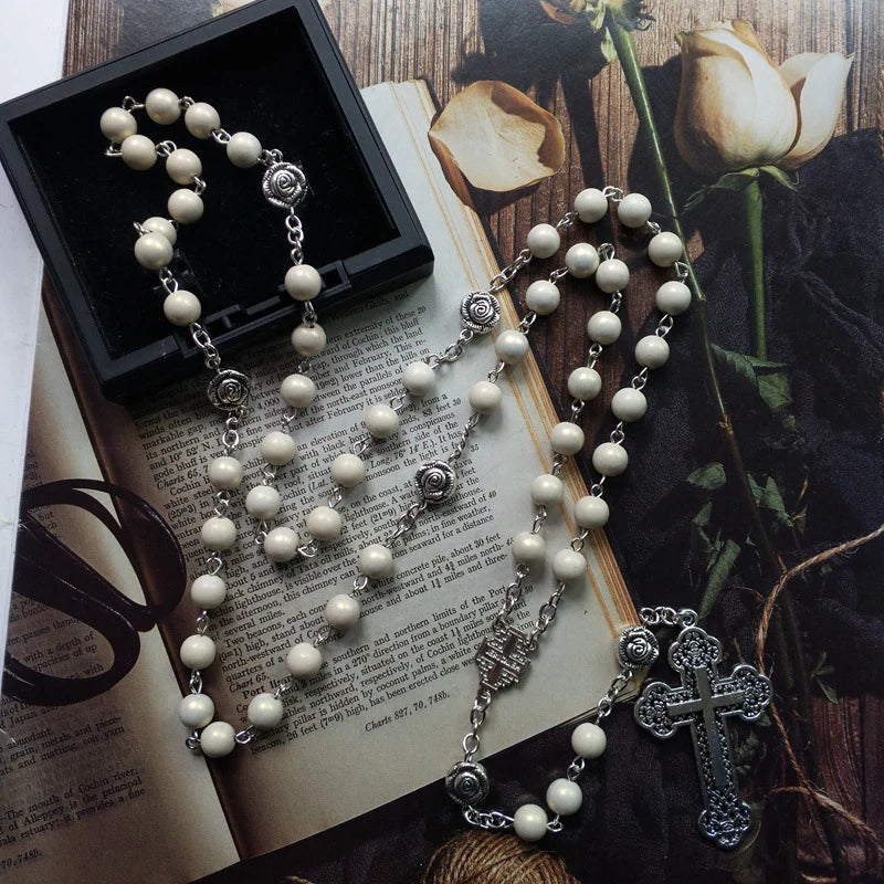 Rose Beige Serenity Rosary