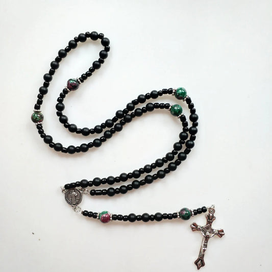 Midnight Onyx St. Benedict Rosary