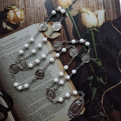 Heavenly White St. Michael Rosary