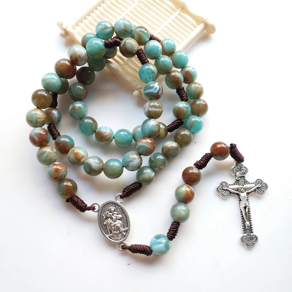 Marbled Serenity Chaplet Rosary