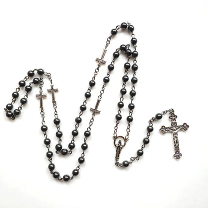 Hematite Elegance Lady of Guadalupe Rosary