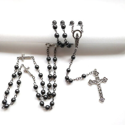 Hematite Elegance Lady of Guadalupe Rosary