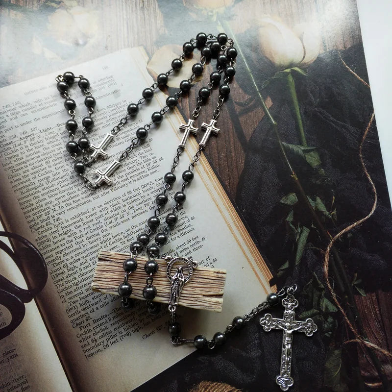 Hematite Elegance Lady of Guadalupe Rosary