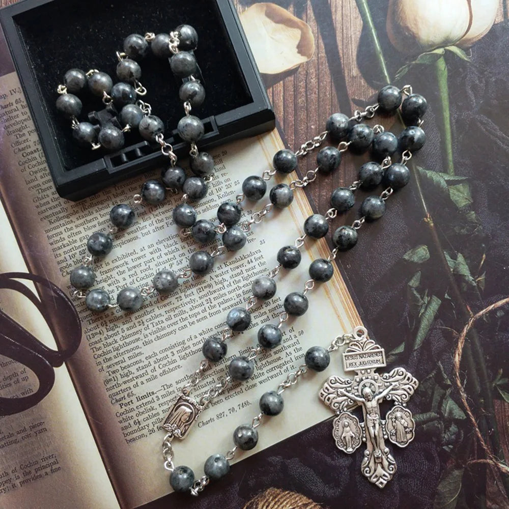 Lava Grace Miraculous Medal Rosary